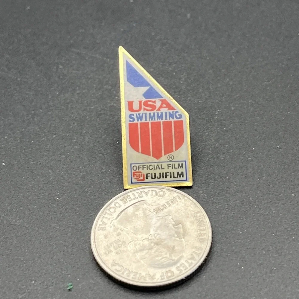 Team USA Swimming FujiFilm‎ Official Film Sponsor Lapel Hat Pin